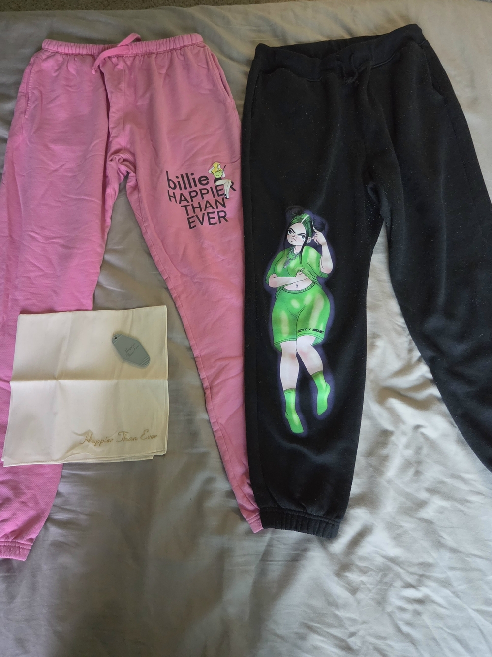 RARE Billie Eilish Collector’s Bundle - Happier Than Ever & Anime Joggers + Ext.